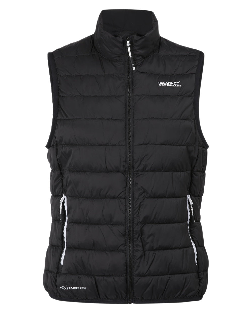 Black Coloured Regatta Womens Hillpack II Gilet on white background 