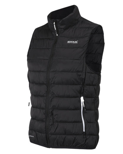 Black Coloured Regatta Womens Hillpack II Gilet on white background 