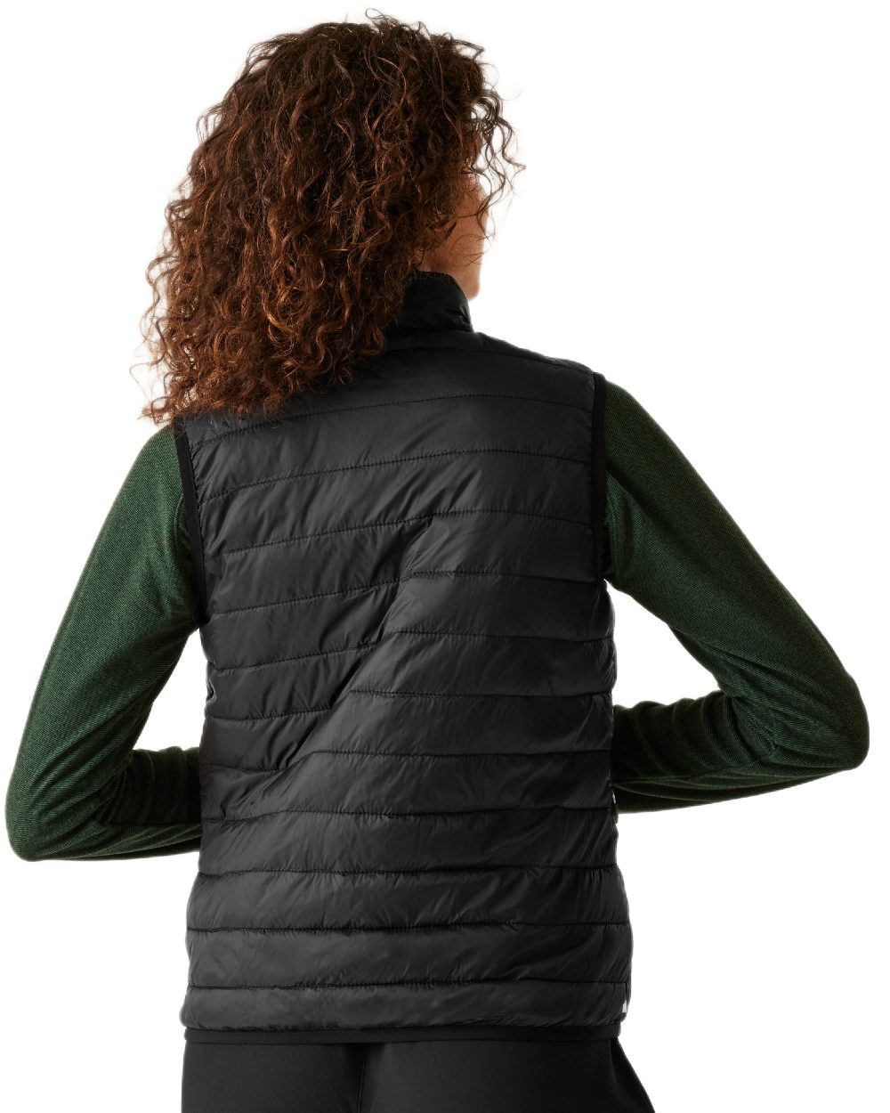 Black Coloured Regatta Womens Hillpack II Gilet on white background 