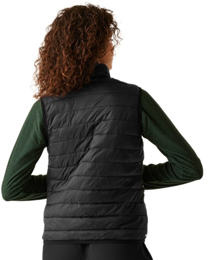 Black Coloured Regatta Womens Hillpack II Gilet on white background 