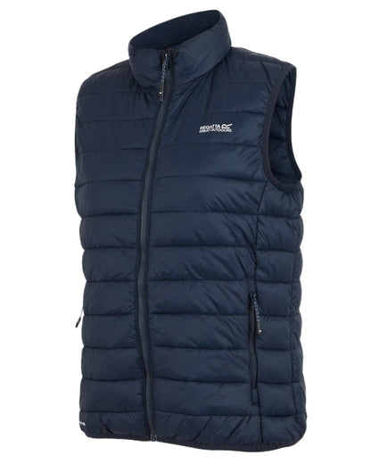 Navy Coloured Regatta Womens Hillpack II Gilet on white background 