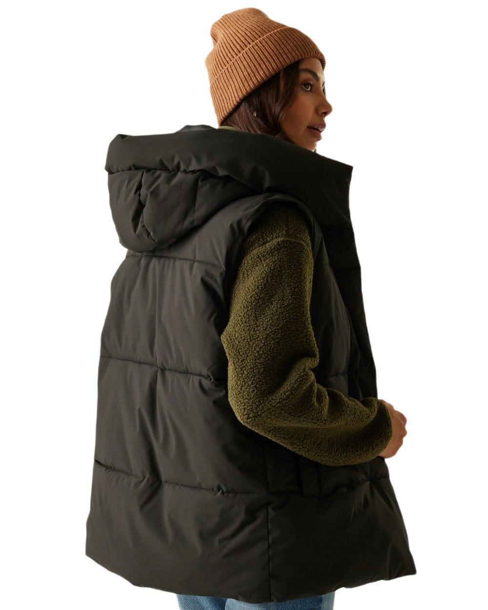 Black Coloured Regatta Womens Kelse Gilet on white background 