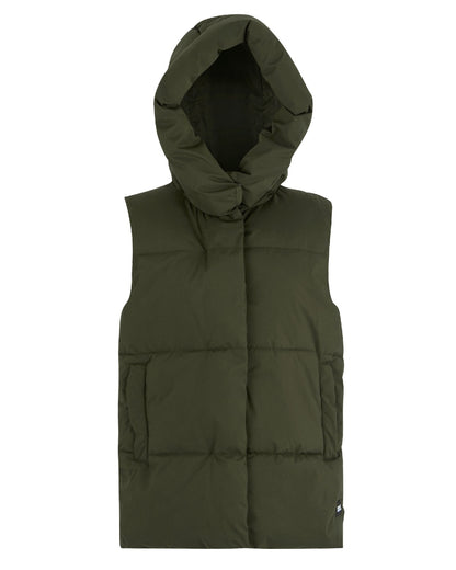 Dark Khaki Coloured Regatta Womens Kelse Gilet on white background 
