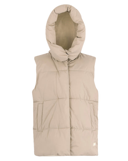 Soft Taupe Coloured Regatta Womens Kelse Gilet on white background 