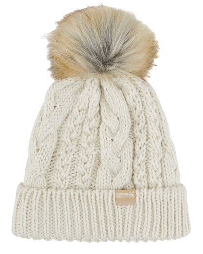 Light Vanilla Coloured Regatta Womens Lovella VI Hat on white background 