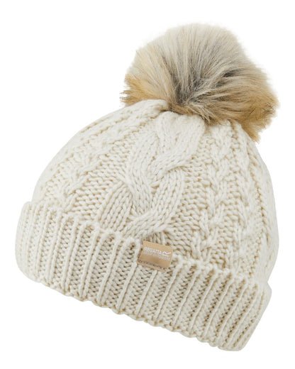 Light Vanilla Coloured Regatta Womens Lovella VI Hat on white background 