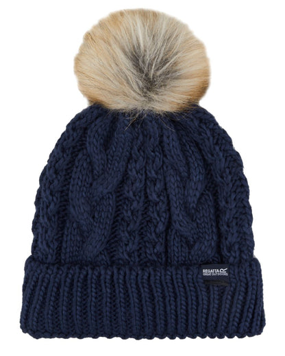 Navy Coloured Regatta Womens Lovella VI Hat on white background 