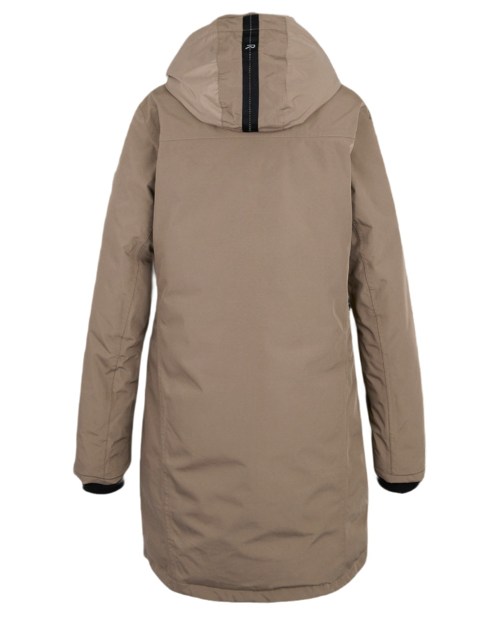 Mocha Perfectly Pale Coloured Regatta Womens Marron Waterproof Insulated Jacket on white background 
