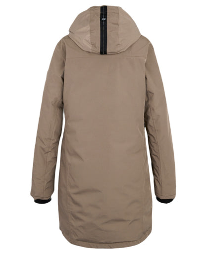 Mocha Perfectly Pale Coloured Regatta Womens Marron Waterproof Insulated Jacket on white background 