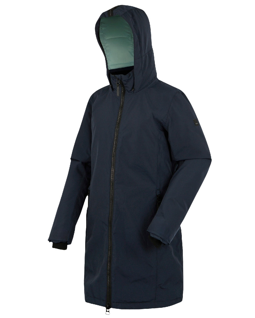 Navy Green Haze Coloured Regatta Womens Marron Waterproof Insulated Jacket on white background 