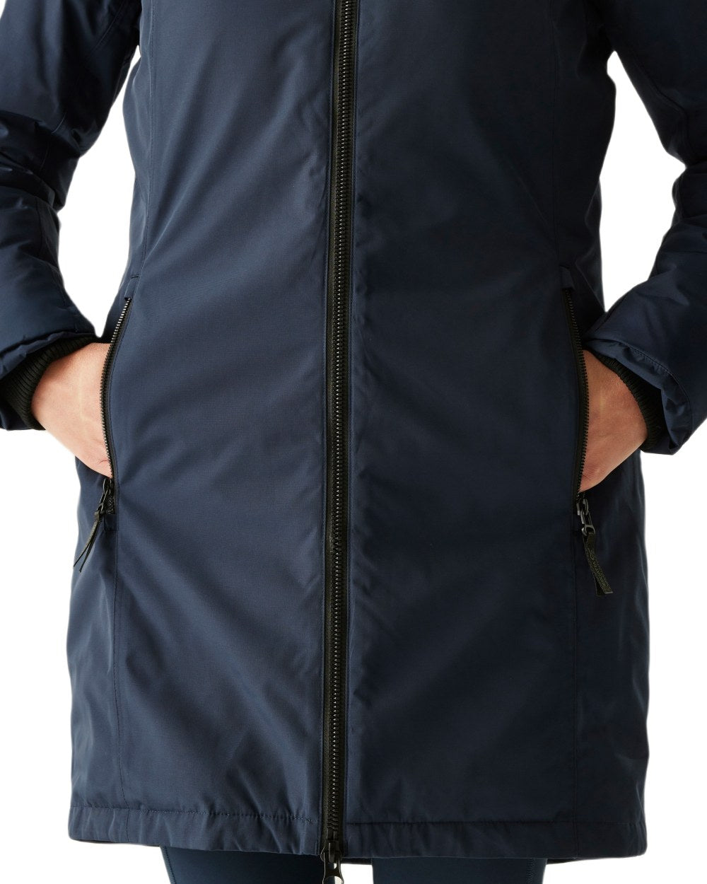 Navy Green Haze Coloured Regatta Womens Marron Waterproof Insulated Jacket on white background 