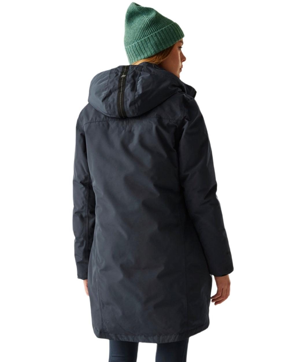 Navy Green Haze Coloured Regatta Womens Marron Waterproof Insulated Jacket on white background 