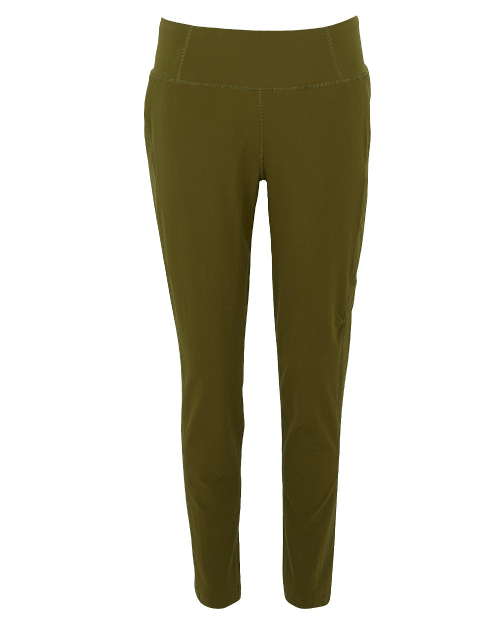 Camo Green Coloured Regatta Womens Monira Hiking Leggings on white background 
