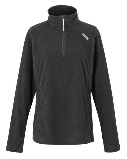 Seal Grey Ash Coloured Regatta Womens Montes Lightweight Half-Zip Fleece on white background 