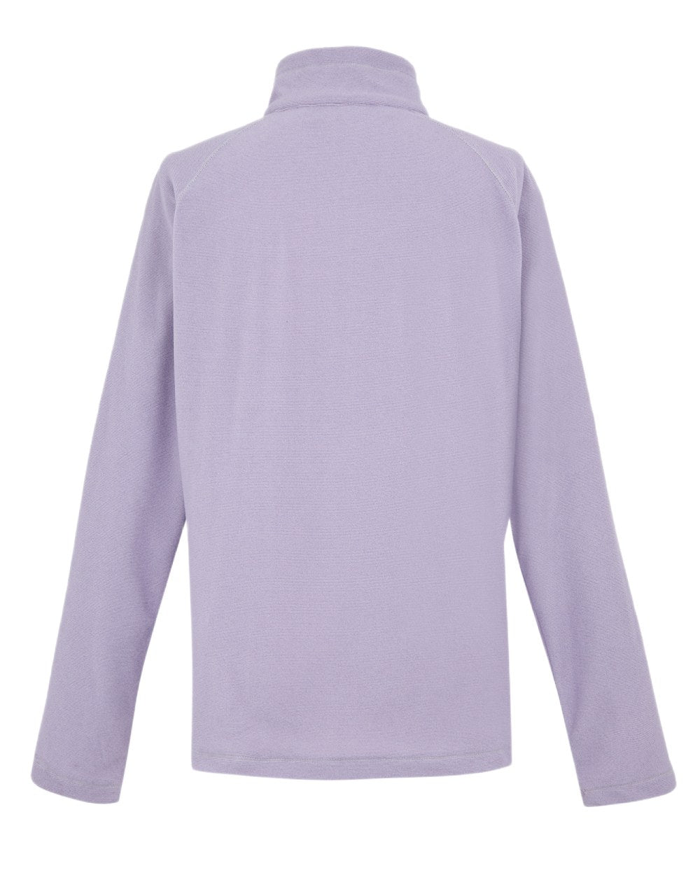 Wisteria Lilac Thistle Coloured Regatta Womens Montes Lightweight Half-Zip Fleece on white background 