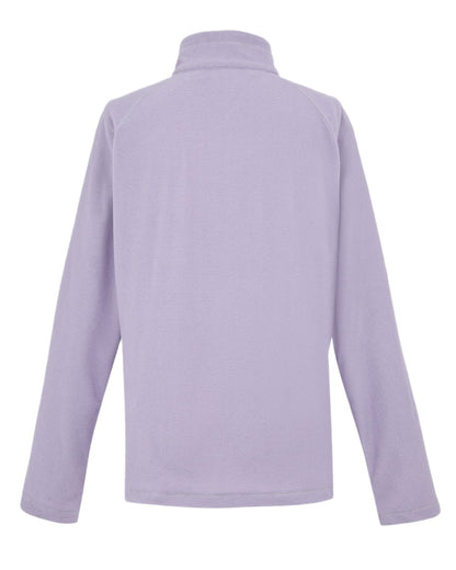 Wisteria Lilac Thistle Coloured Regatta Womens Montes Lightweight Half-Zip Fleece on white background 