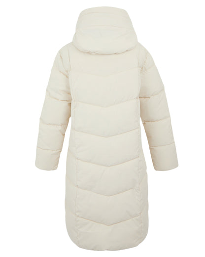 Light Vanilla Coloured Regatta Womens Nurie Quilted Jacket on white background 
