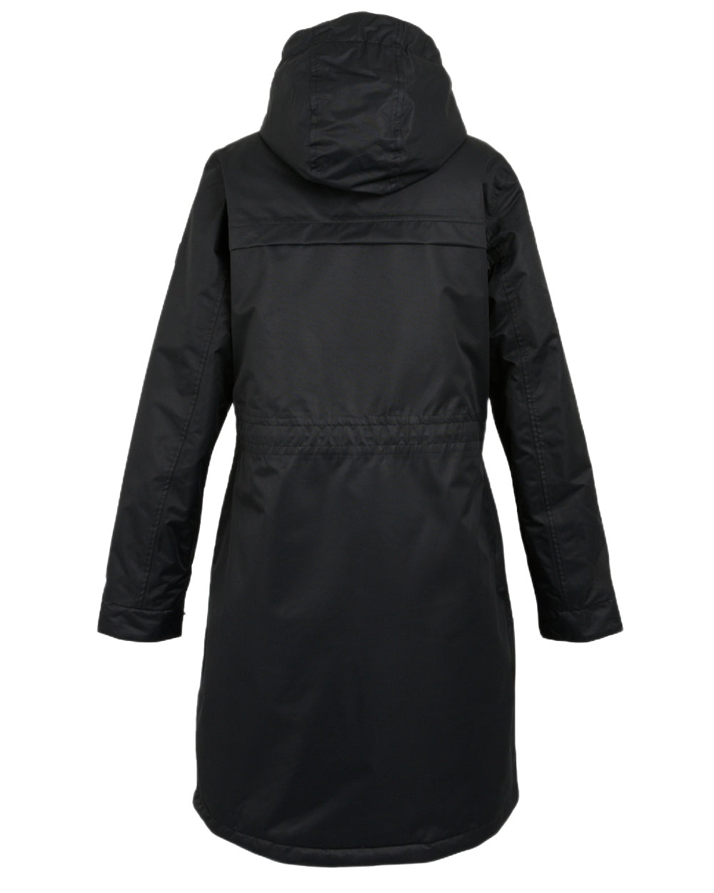Black Coloured Regatta Womens Romine II Waterproof Parka Jacket on white background 