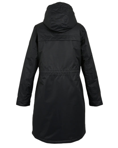 Black Coloured Regatta Womens Romine II Waterproof Parka Jacket on white background 