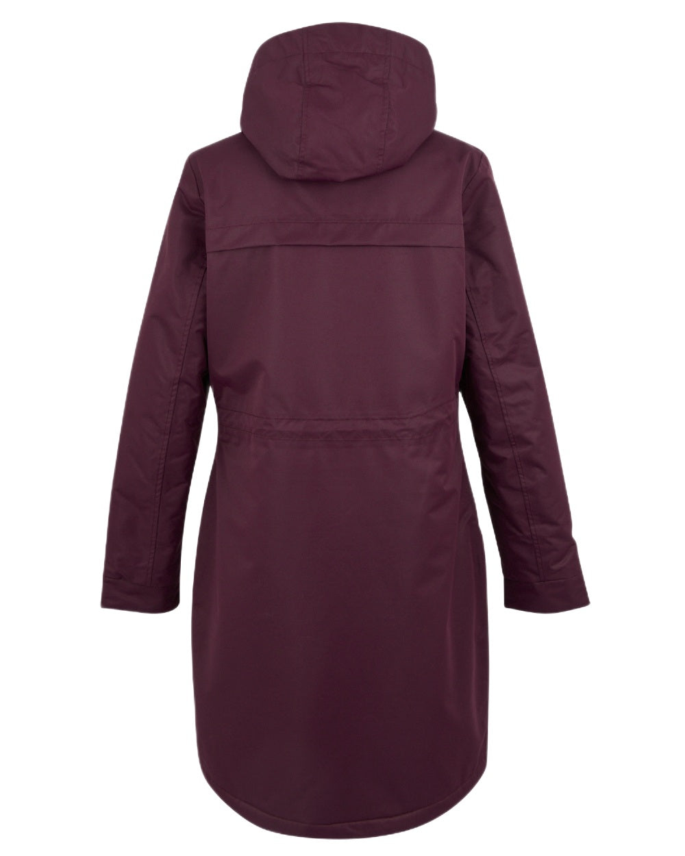 Fig Black Coloured Regatta Womens Romine II Waterproof Parka Jacket on white background 