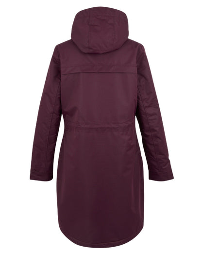 Fig Black Coloured Regatta Womens Romine II Waterproof Parka Jacket on white background 