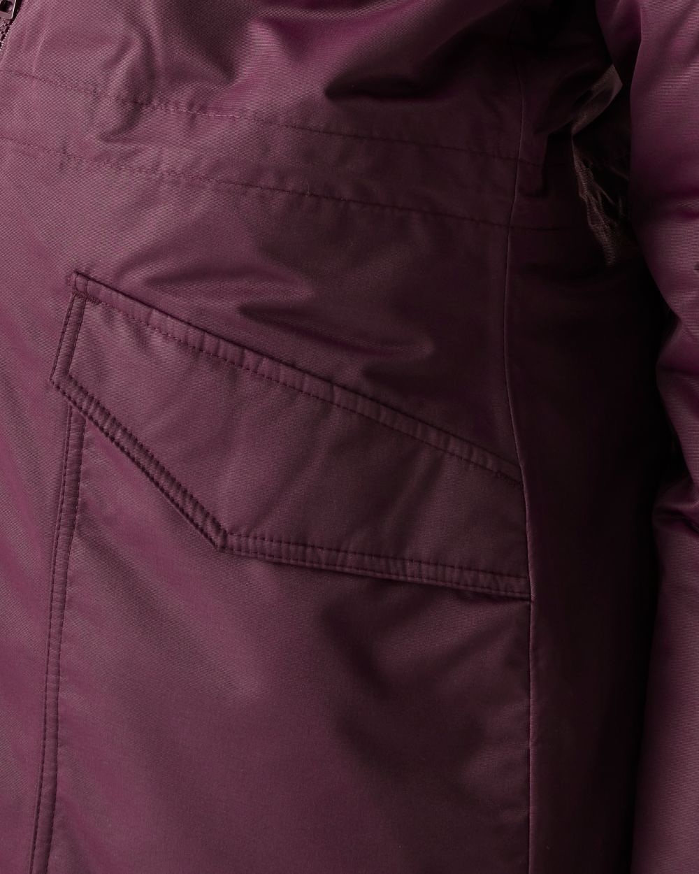 Fig Black Coloured Regatta Womens Romine II Waterproof Parka Jacket on white background 