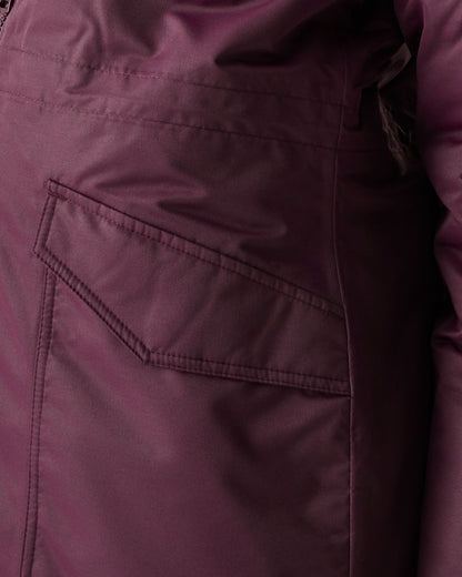 Fig Black Coloured Regatta Womens Romine II Waterproof Parka Jacket on white background 