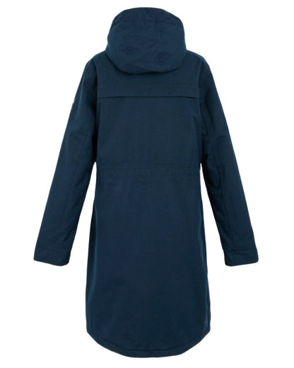 Navy Marl Coloured Regatta Womens Romine II Waterproof Parka Jacket on white background 