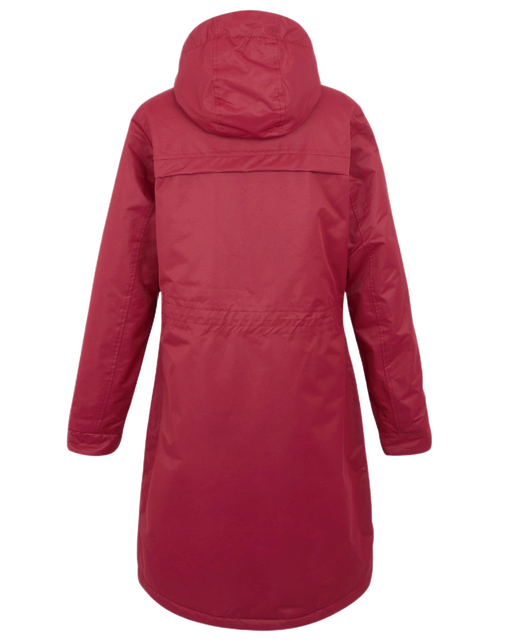 Rumba Red Black Coloured Regatta Womens Romine II Waterproof Parka Jacket on white background 