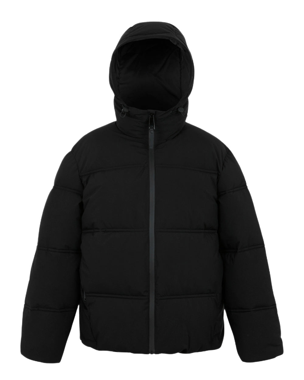 Black Coloured Regatta Womens Roxienne Padded Jacket on white background 