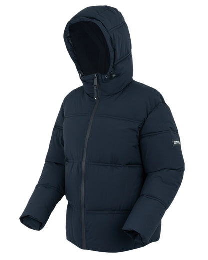 Navy Coloured Regatta Womens Roxienne Padded Jacket on white background 