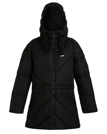 Black Coloured Regatta Womens Rusey Quilted Jacket on white background 