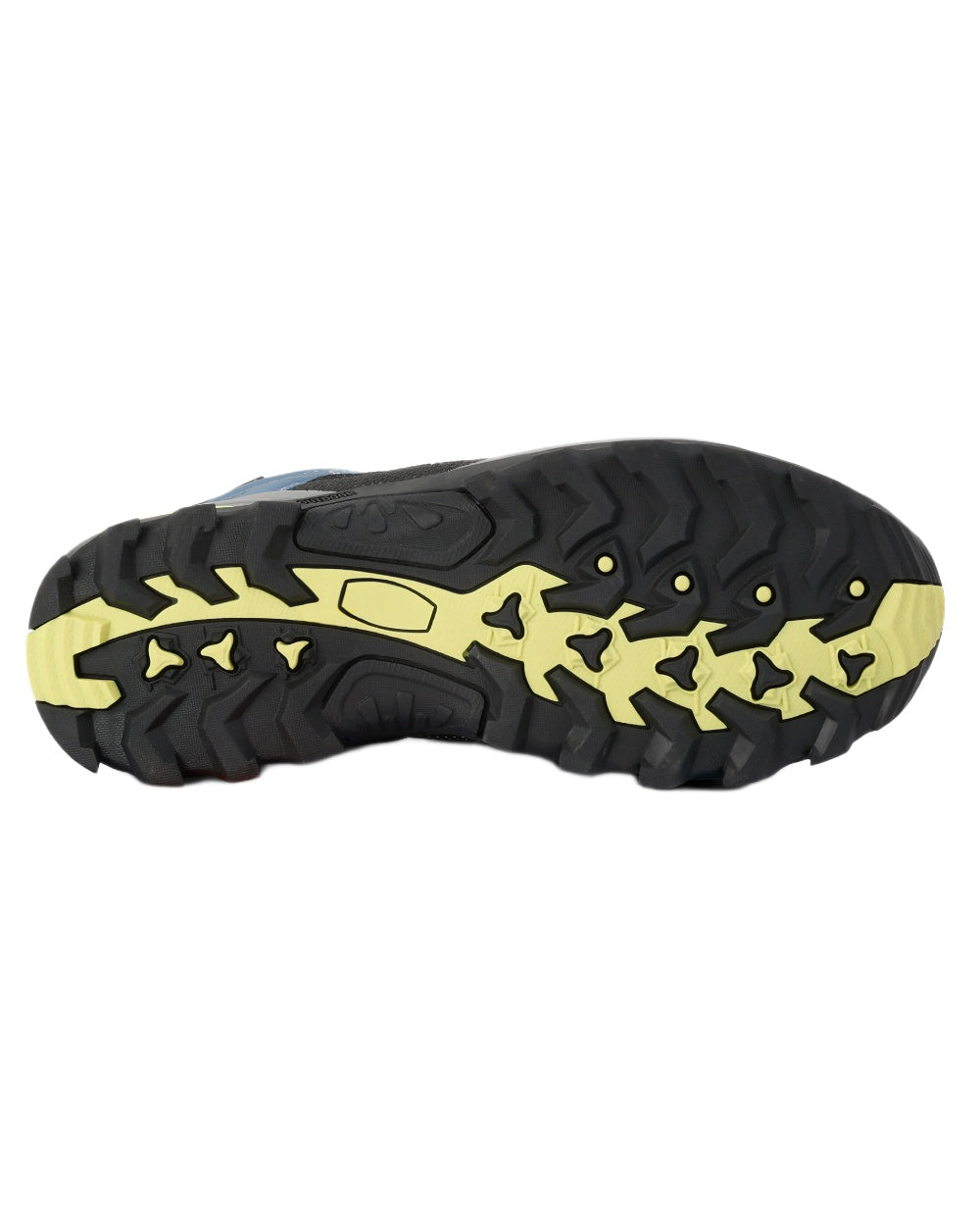 Coronet Blue Lime Punch Coloured Regatta Womens Samaris III Walking Boots on white background 