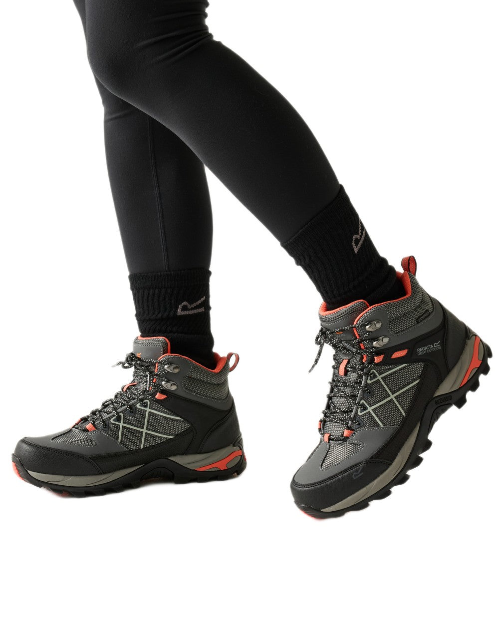 Grey Coloured Regatta Womens Samaris III Walking Boots on white background 