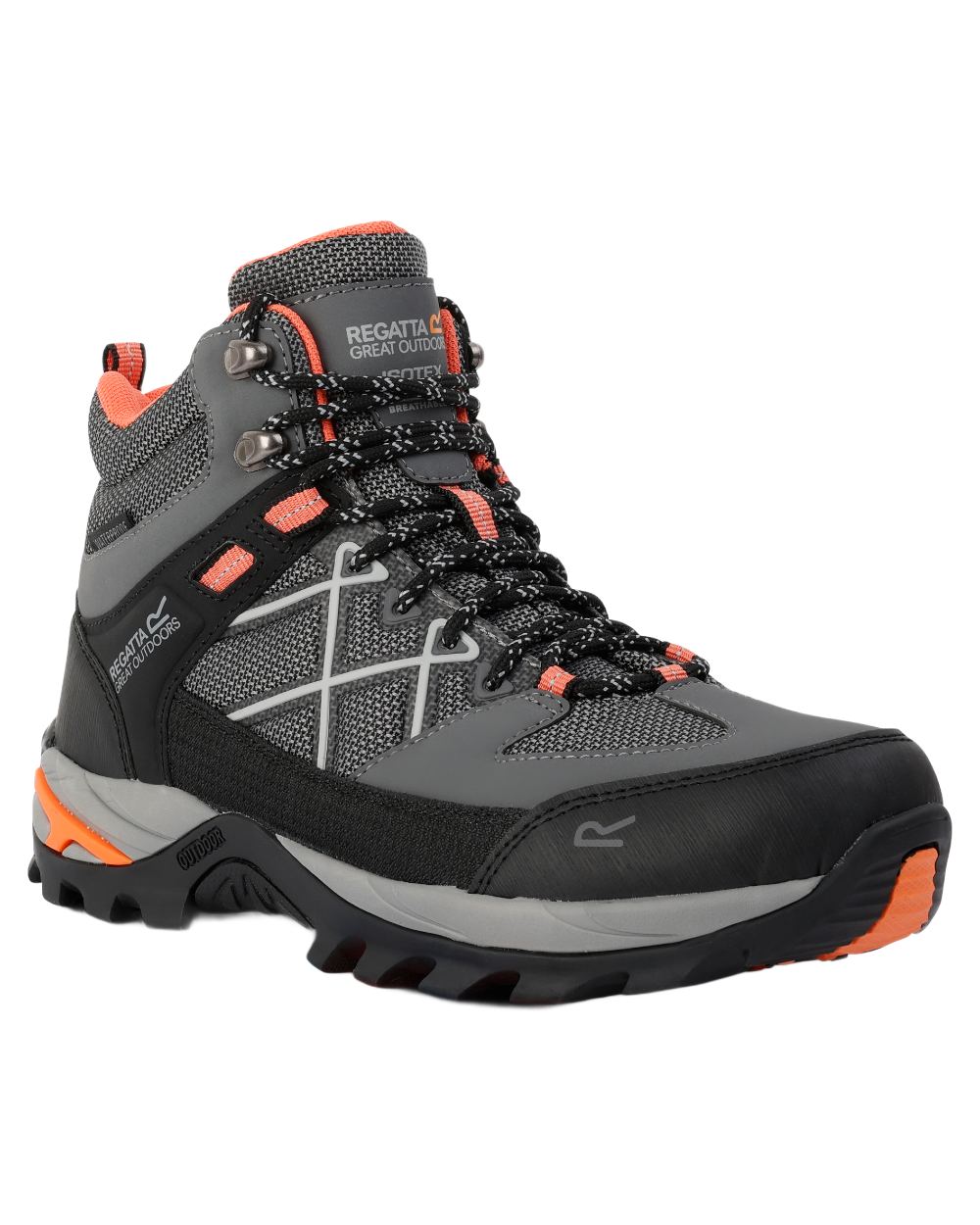 Grey Coloured Regatta Womens Samaris III Walking Boots on white background 