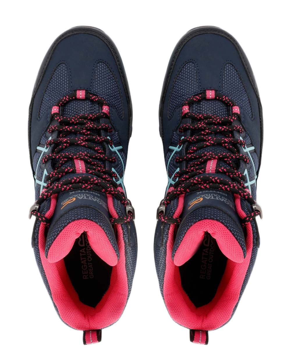 Navy Blue Coloured Regatta Womens Samaris III Walking Boots on white background 