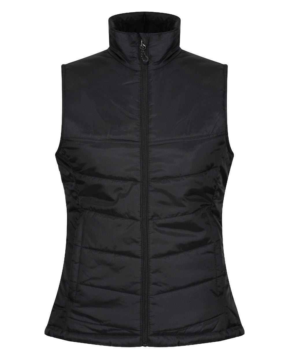Black coloured Regatta Womens Stage II Insulated Bodywarmer on white background 