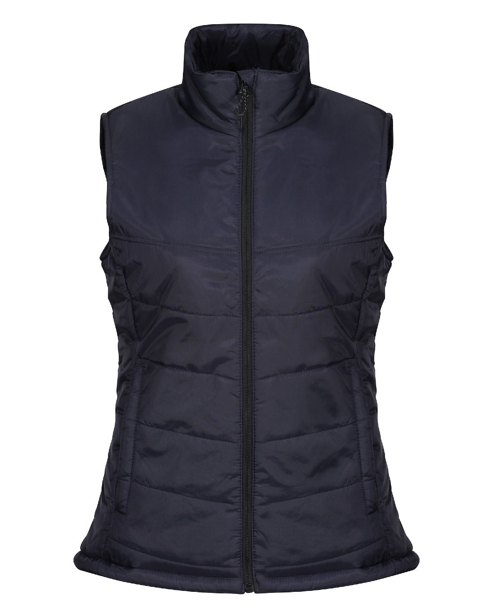 Navy coloured Regatta Womens Stage II Insulated Bodywarmer on white background 