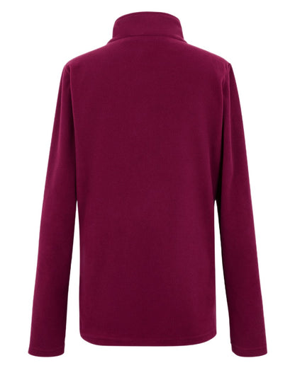 Dark Pimento Coloured Regatta Womens Sweethart Lightweight Half-Zip Fleece on white background 