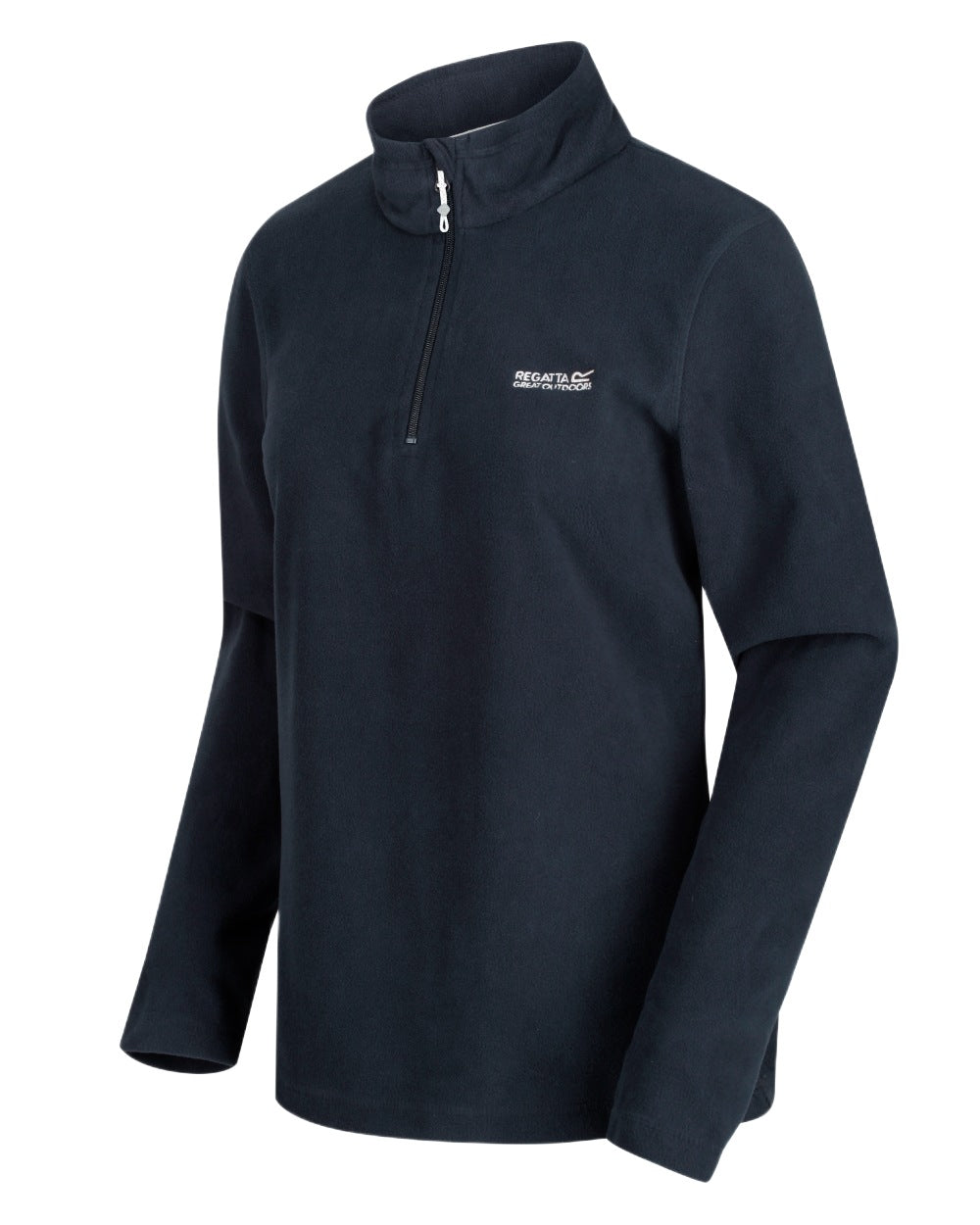 Navy Coloured Regatta Womens Sweethart Lightweight Half-Zip Fleece on white background 