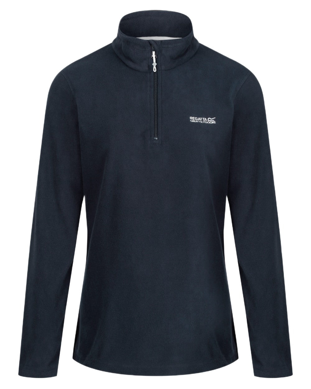 Navy Coloured Regatta Womens Sweethart Lightweight Half-Zip Fleece on white background 