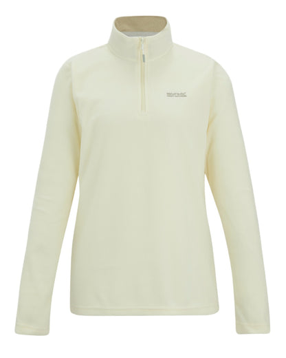 Polar Bear Coloured Regatta Womens Sweethart Lightweight Half-Zip Fleece on white background 