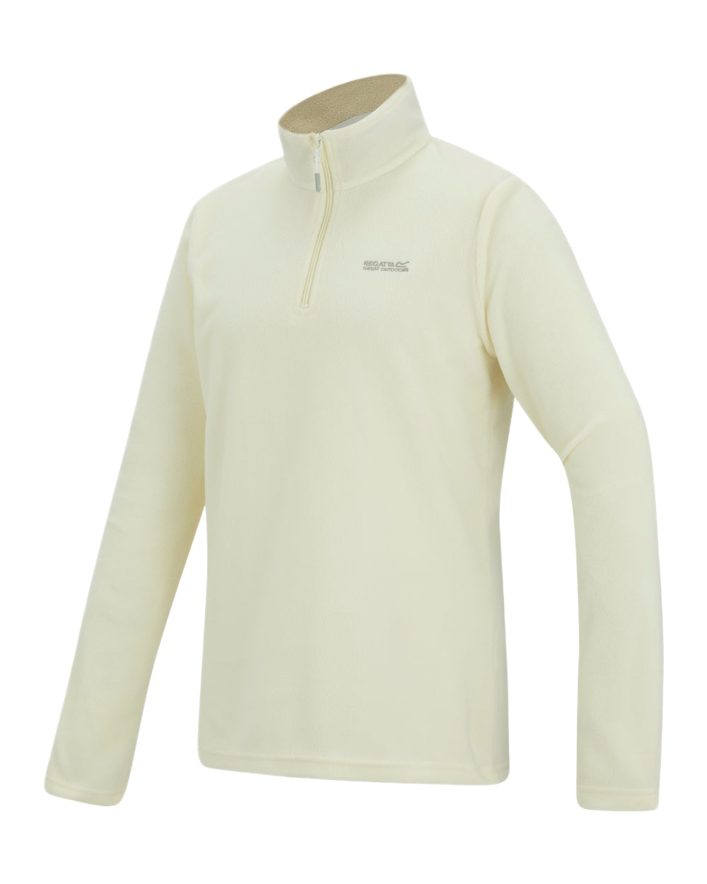 Polar Bear Coloured Regatta Womens Sweethart Lightweight Half-Zip Fleece on white background 