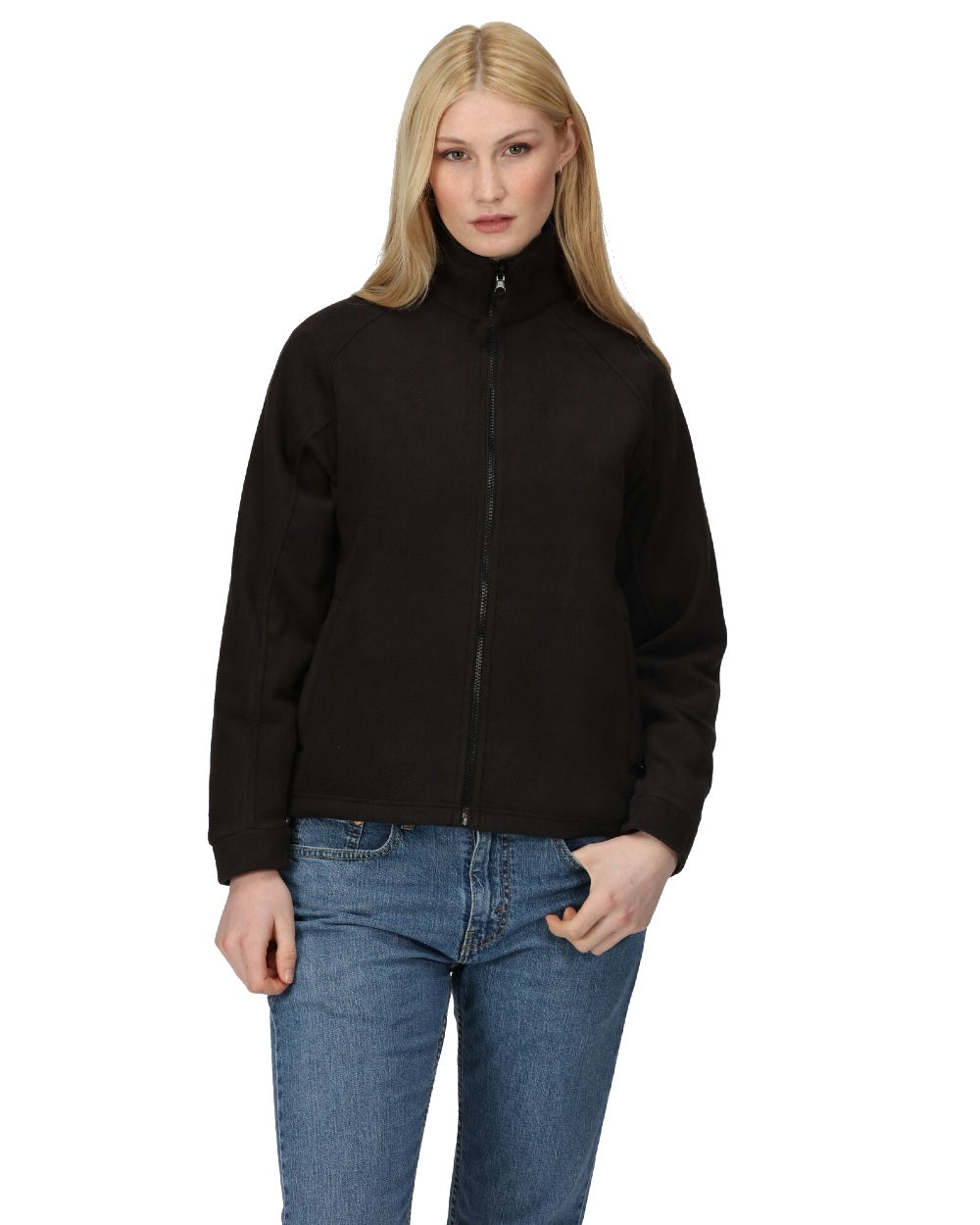 Black coloured Regatta Womens Thor III Fleece on white background 