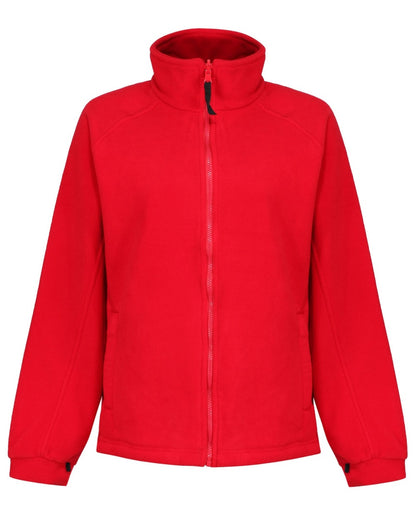 Classic Red coloured Regatta Womens Thor III Fleece on white background 