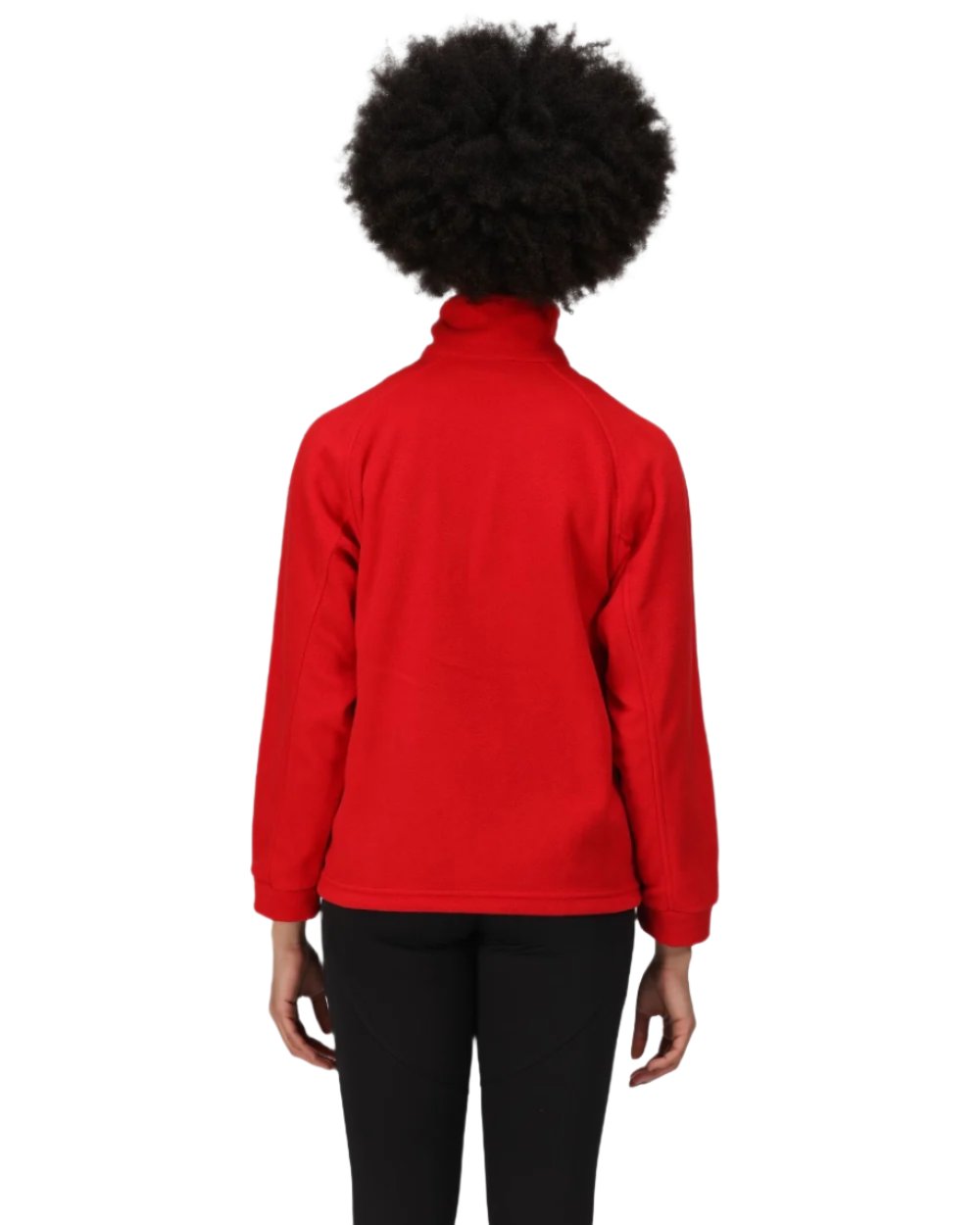 Classic Red coloured Regatta Womens Thor III Fleece on white background 