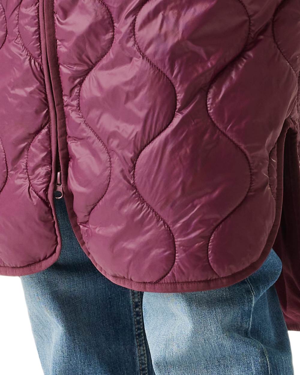 Fig Coloured Regatta Womens Triea Quilted Jacket on white background 