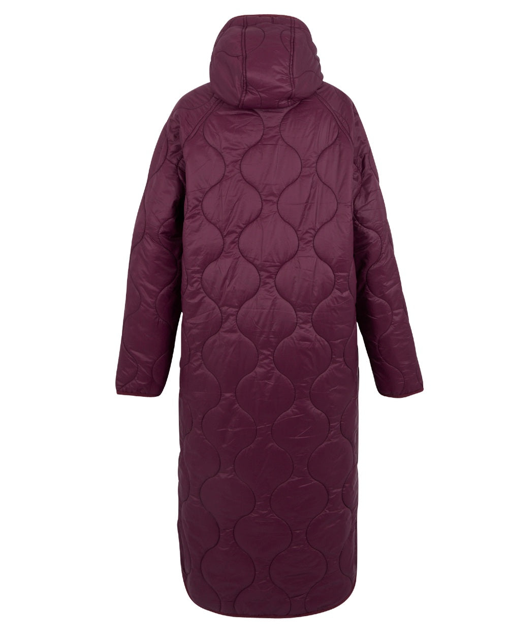 Fig Coloured Regatta Womens Triea Quilted Jacket on white background 