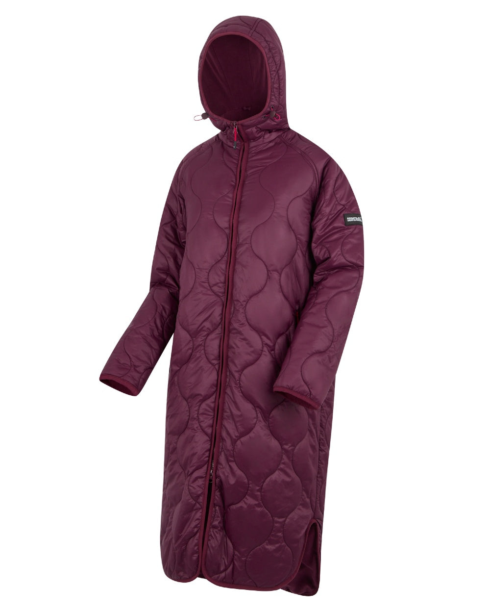 Fig Coloured Regatta Womens Triea Quilted Jacket on white background 