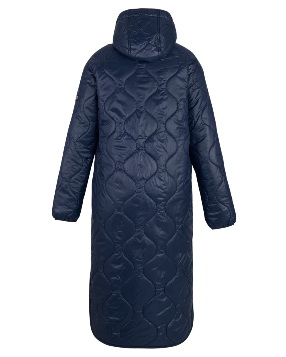 Navy Coloured Regatta Womens Triea Quilted Jacket on white background 